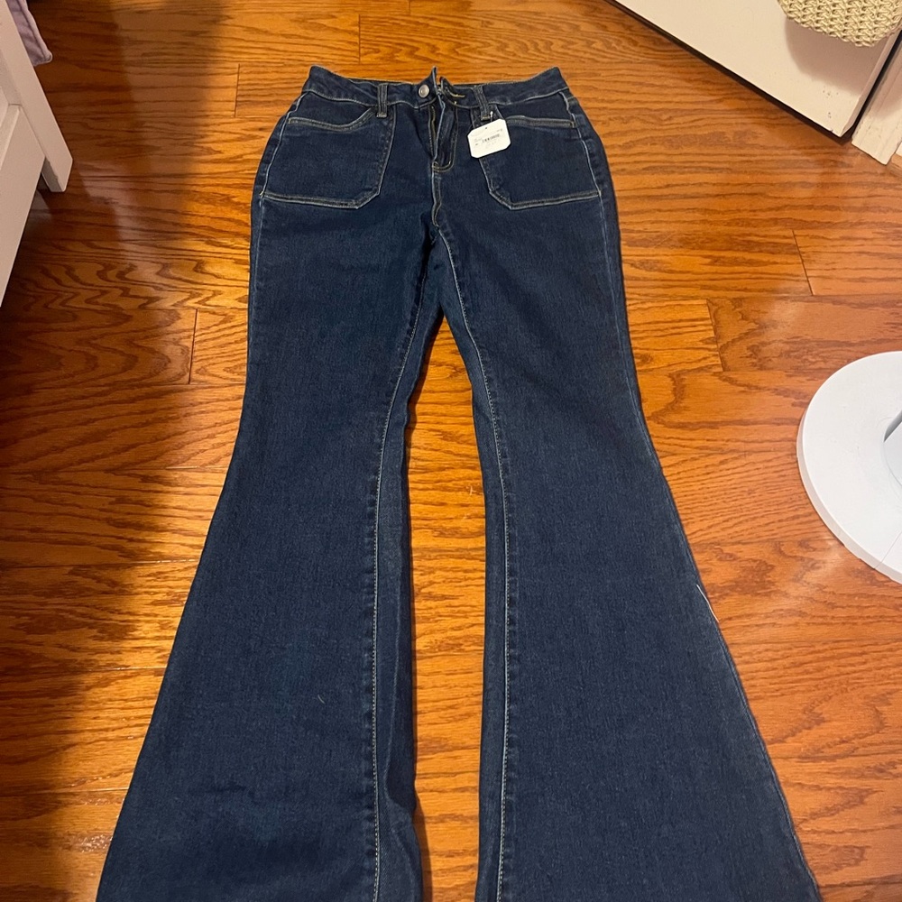 Classic Blue Flare Women Jeans